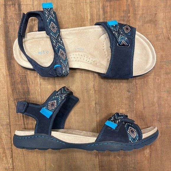 Clarks Amanda Step Suede Sandal Size 9.5 - Picture 6 of 6